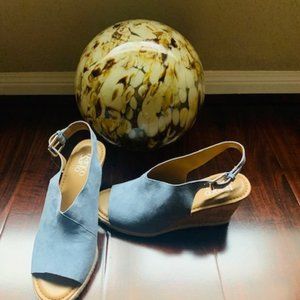 Franco Sarto Julien Peeptoe Wedge Sandals